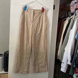 RW&CO. Straight-Leg tan coloured pants